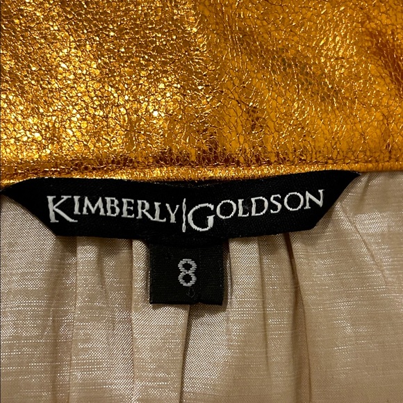 Kimberly Goldson Mari Copper Multi Tiered Maxi Dress Size 8 - Picture 13 of 16